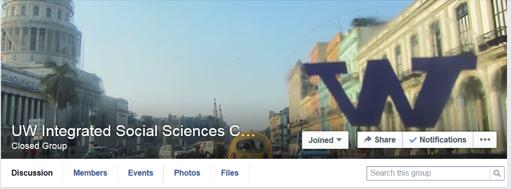 Image of the ISS Facebook Group page