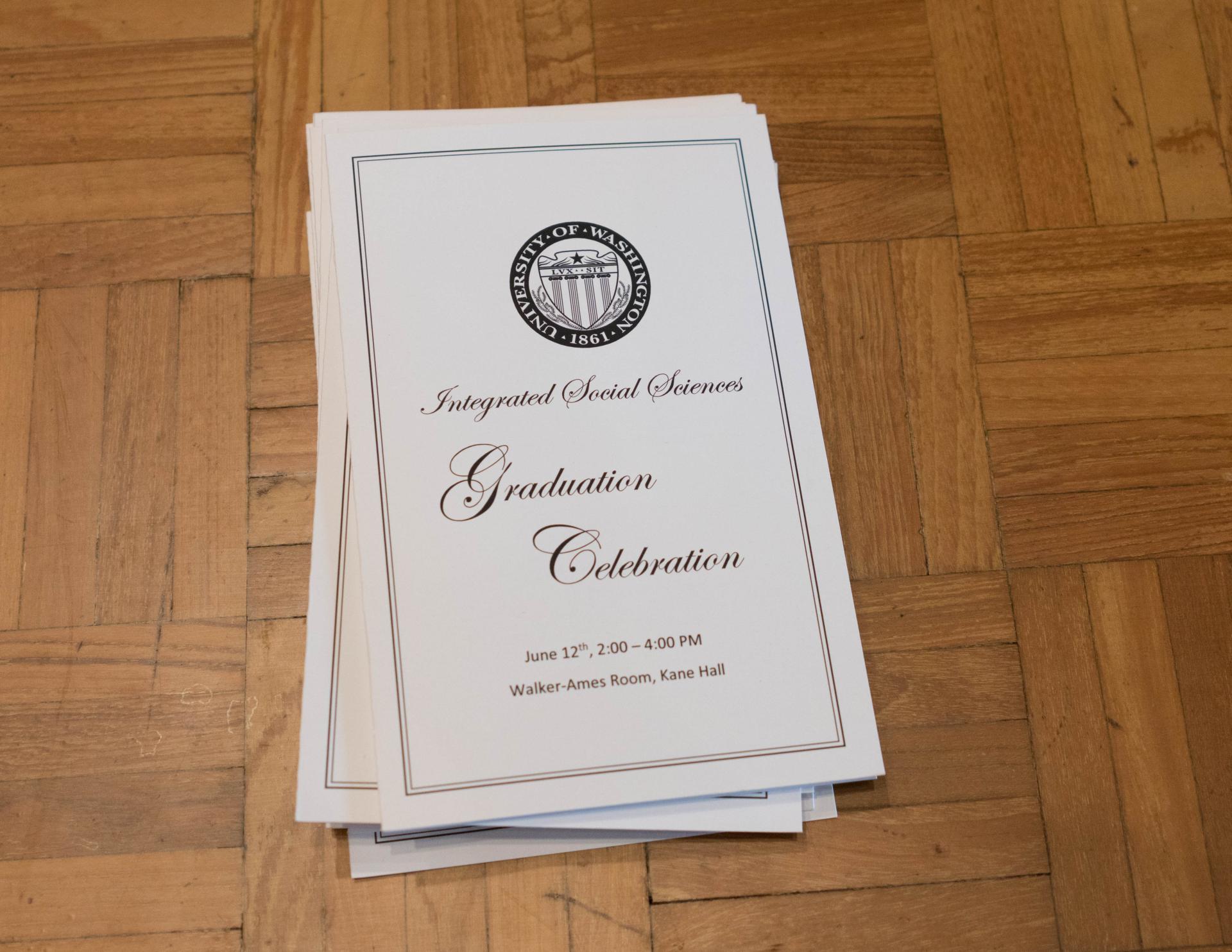 2016 Graduation program