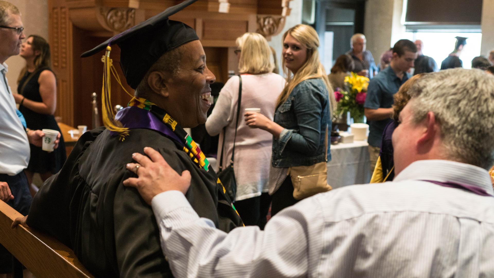 student with Mel Wensel