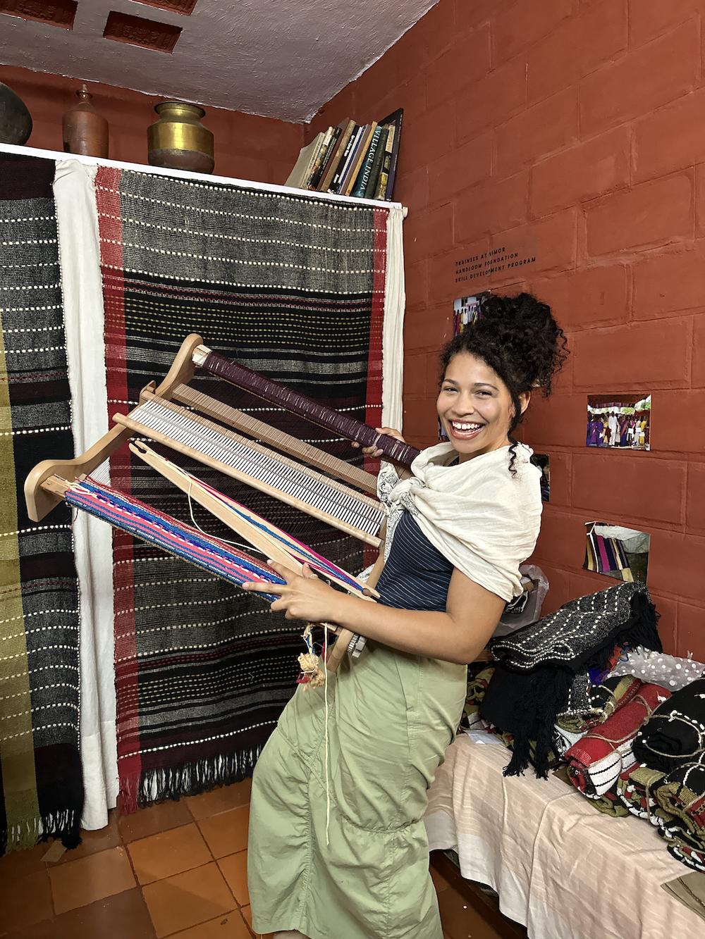 Kayla Pezolano in India